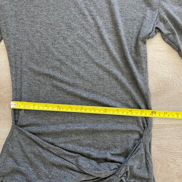 WinWin Womens Dress Size Small Gray High Spilt Bodycon Mock Neck - Picture 7 of 13